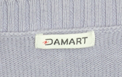 Womens UK Size 14/16 Damart Blue Basic Jacket