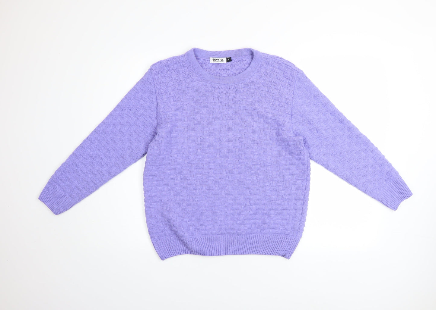 Womens UK Size S ENVY US Purple Pullover Jumper