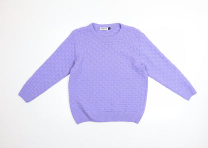 Womens UK Size S ENVY US Purple Pullover Jumper