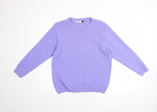 Womens UK Size S ENVY US Purple Pullover Jumper