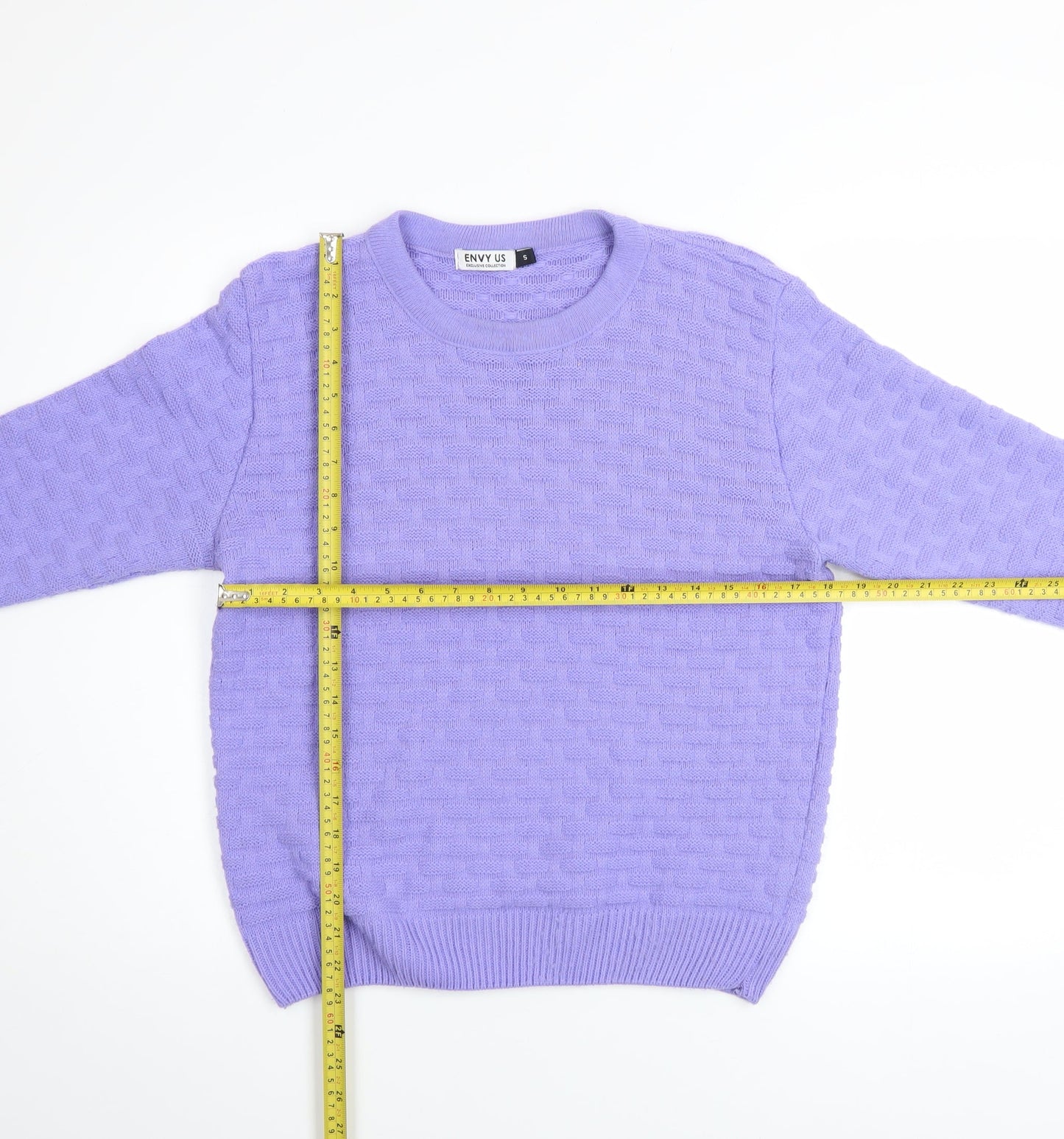 Womens UK Size S ENVY US Purple Pullover Jumper