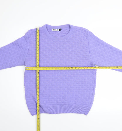 Womens UK Size S ENVY US Purple Pullover Jumper