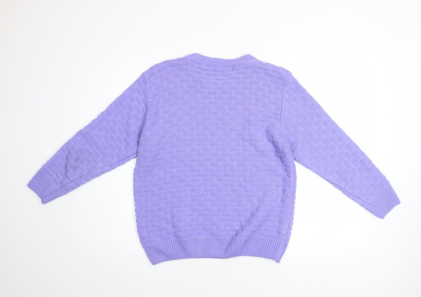 Womens UK Size S ENVY US Purple Pullover Jumper