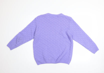 Womens UK Size S ENVY US Purple Pullover Jumper