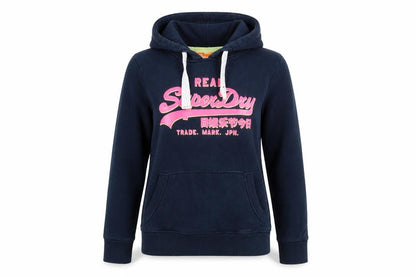 Womens UK Size S Superdry Blue Pullover Hoodie