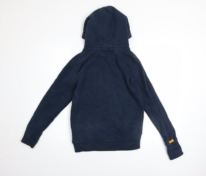 Womens UK Size S Superdry Blue Pullover Hoodie