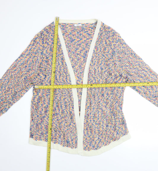 Womens UK Size 18 Cotton Traders Multicoloured Cardigan Jumper