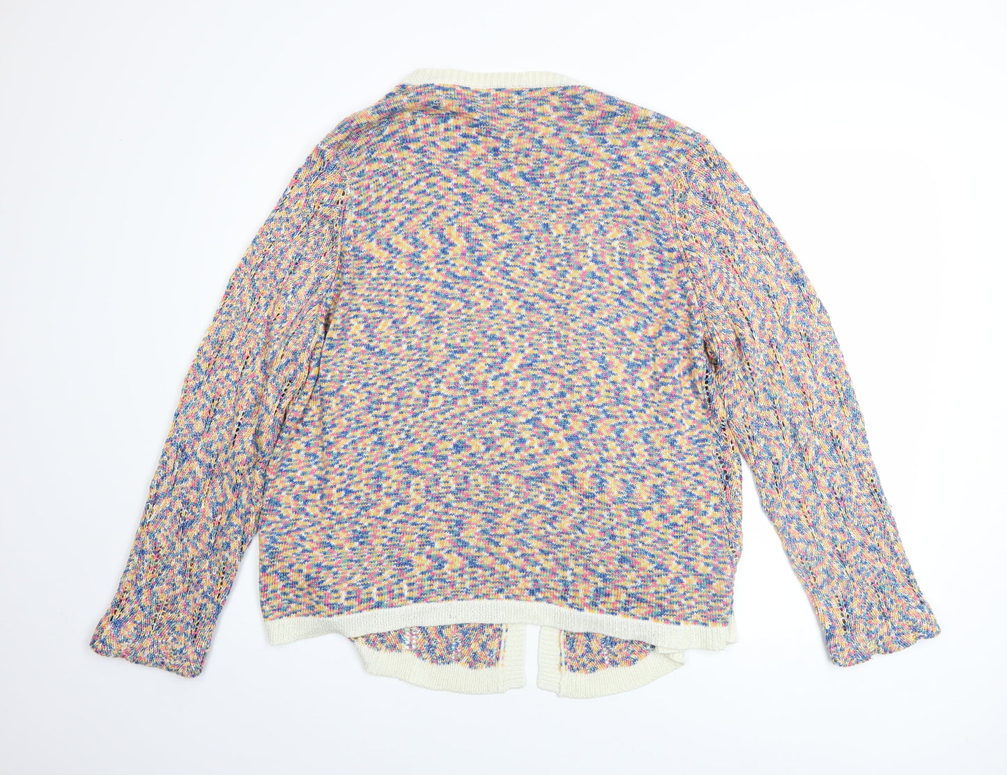 Womens UK Size 18 Cotton Traders Multicoloured Cardigan Jumper