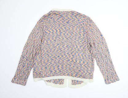 Womens UK Size 18 Cotton Traders Multicoloured Cardigan Jumper