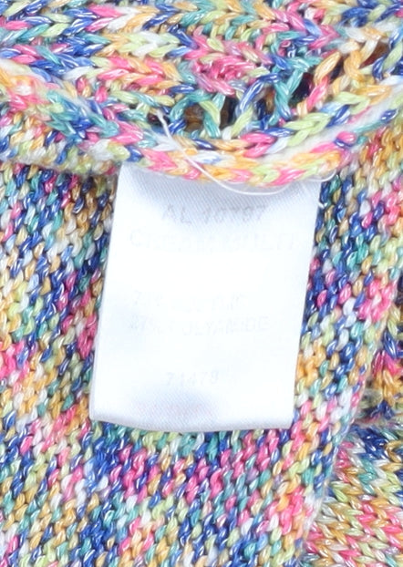 Womens UK Size 18 Cotton Traders Multicoloured Cardigan Jumper