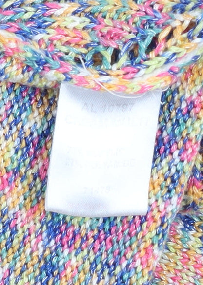 Womens UK Size 18 Cotton Traders Multicoloured Cardigan Jumper