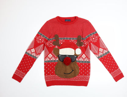 Boys UK Size 15 Years NEXT Red Pullover Jumper