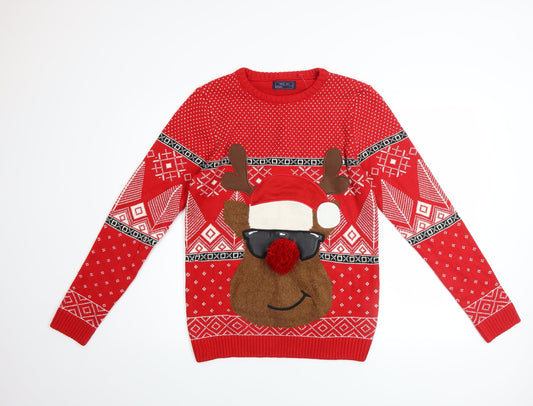Boys UK Size 15 Years NEXT Red Pullover Jumper