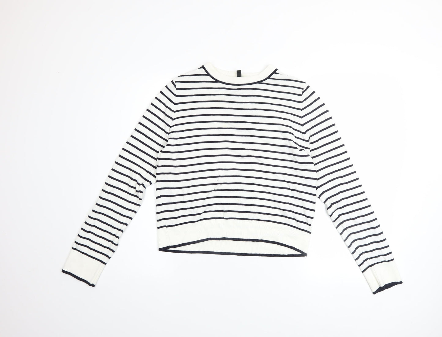 Womens UK Size 12 H&M White Pullover Jumper