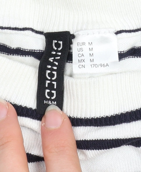Womens UK Size 12 H&M White Pullover Jumper