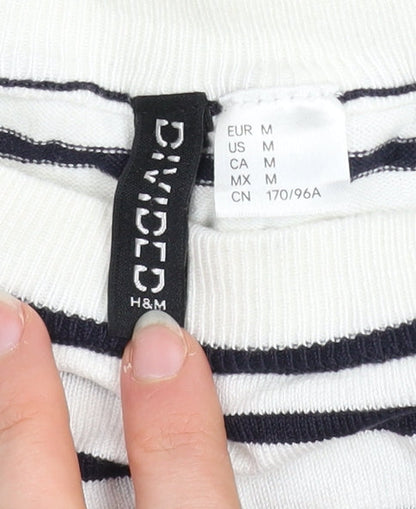 Womens UK Size 12 H&M White Pullover Jumper