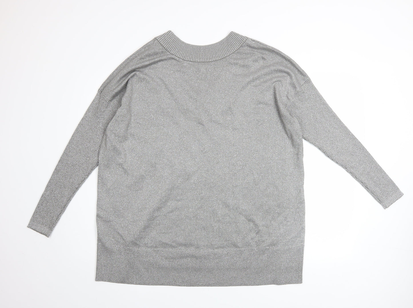 Womens UK Size L River Island Grey Pullover Jumper