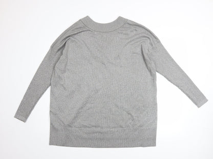 Womens UK Size L River Island Grey Pullover Jumper
