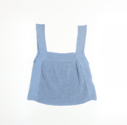 Womens UK Size S Zara Blue Camisole Tank