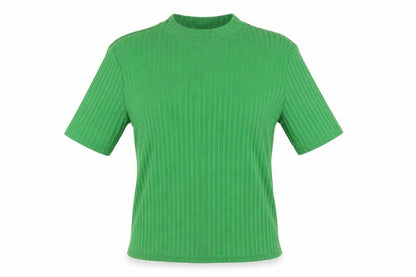 Womens UK Size M H&M Green Basic T-Shirt