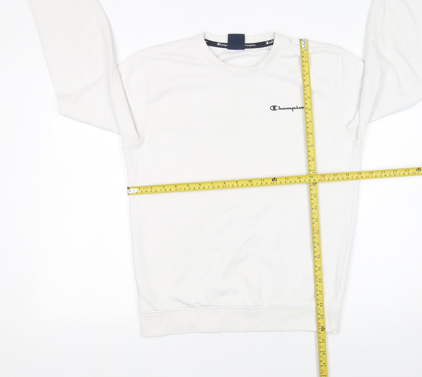 Womens UK Size S Champion White Pullover Sweatshirt