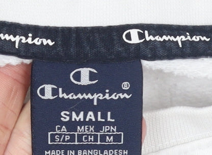 Womens UK Size S Champion White Pullover Sweatshirt