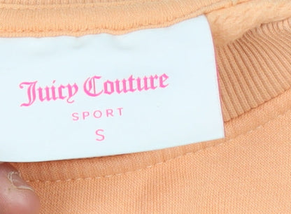 Womens UK Size S Juicy Couture Orange Pullover Sweatshirt