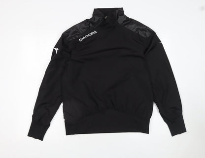 Mens UK Size S Diadora Black Pullover Sweatshirt