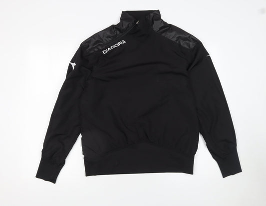 Mens UK Size S Diadora Black Pullover Sweatshirt