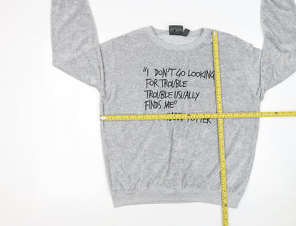 Womens UK Size 18 Harry Potter Grey Pullover Sweatshirt