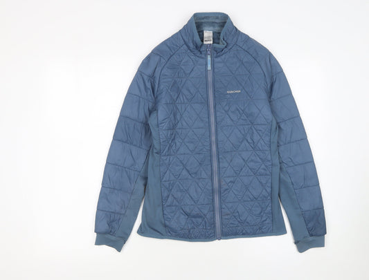 Girls UK Size 12-13 Years Quechua Blue Basic Jacket