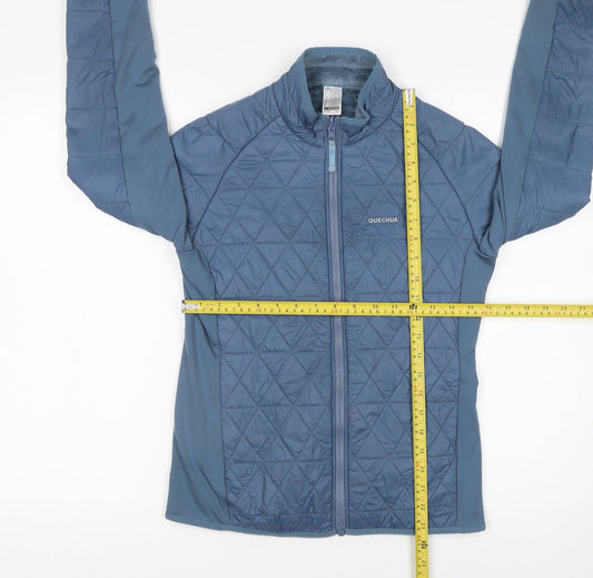 Girls UK Size 12-13 Years Quechua Blue Basic Jacket