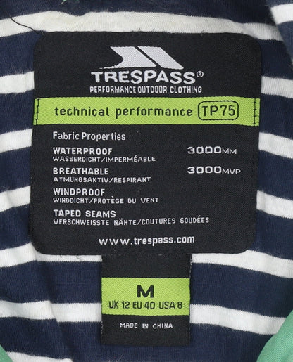 Womens UK Size 12 Trespass Green Parka Coat