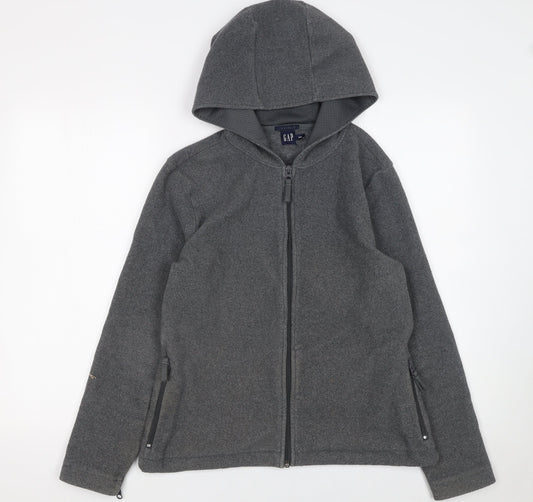 Womens UK Size M Gap Grey Full Zip Hoodie