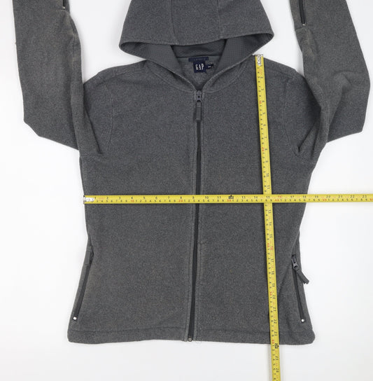 Womens UK Size M Gap Grey Full Zip Hoodie