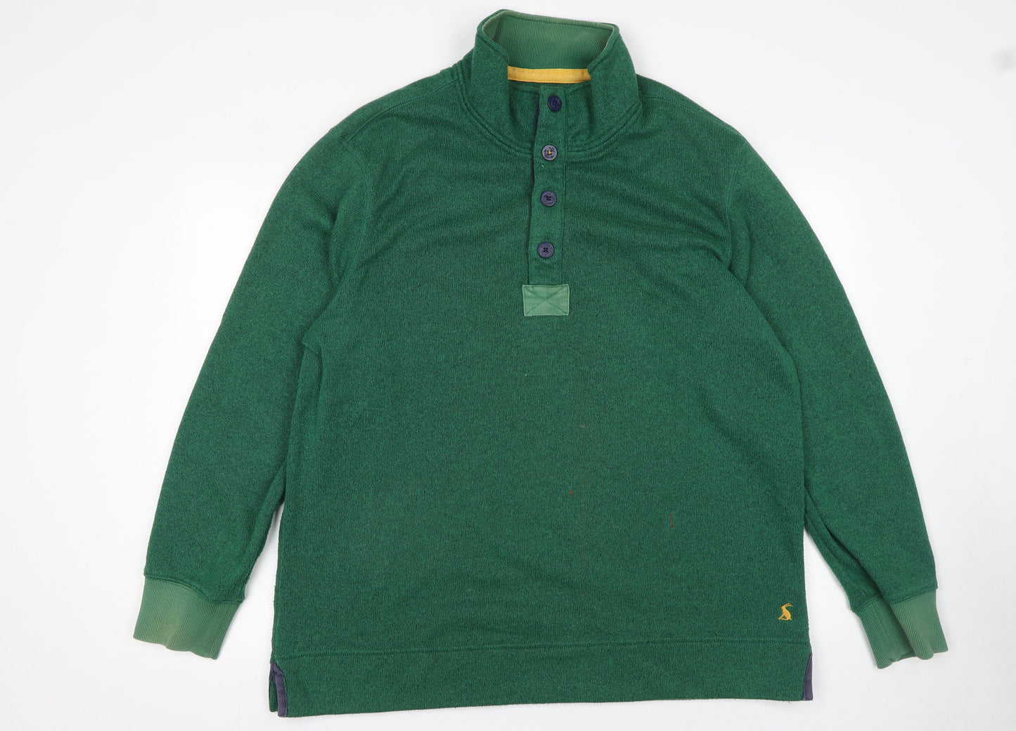Mens UK Size 2XL Joules Green Henley Sweatshirt
