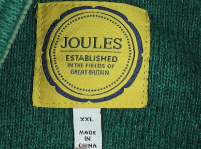 Mens UK Size 2XL Joules Green Henley Sweatshirt