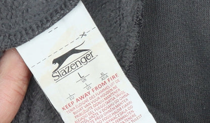 Mens UK Size L Slazenger Grey Pullover Sweatshirt