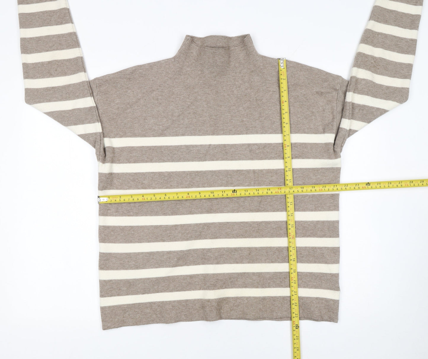 Womens UK Size L Tahari Beige Pullover Jumper