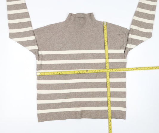 Womens UK Size L Tahari Beige Pullover Jumper