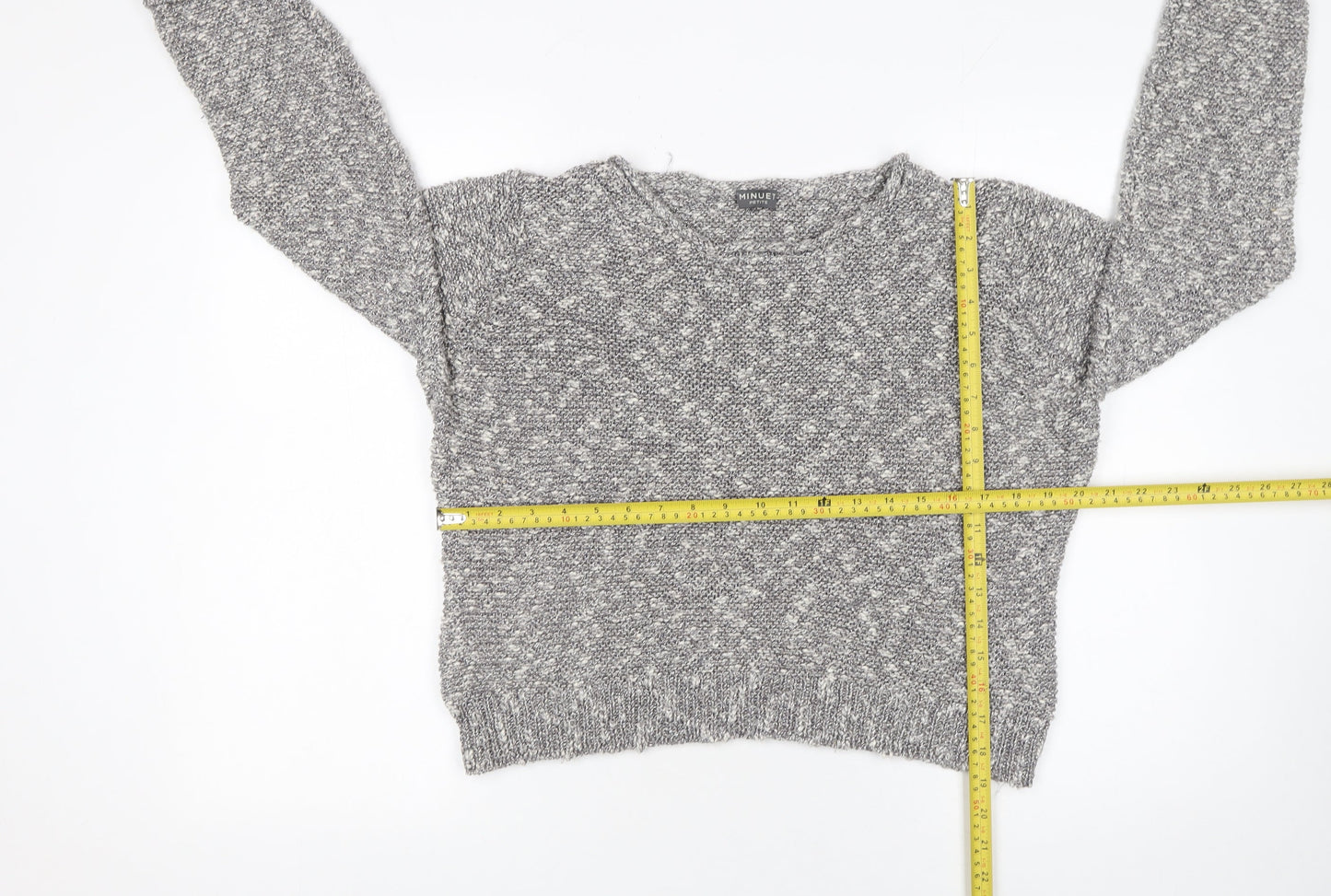 Womens UK Size L Minuet Grey Pullover Jumper
