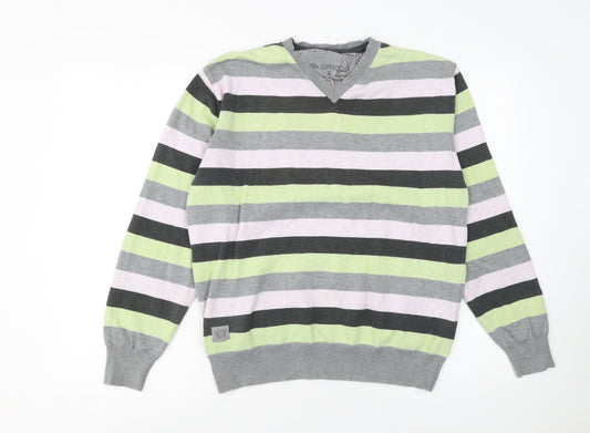 Mens UK Size M Debenhams Multicoloured Pullover Jumper