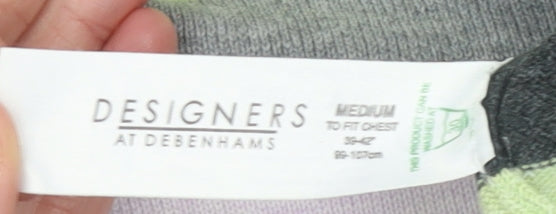 Mens UK Size M Debenhams Multicoloured Pullover Jumper