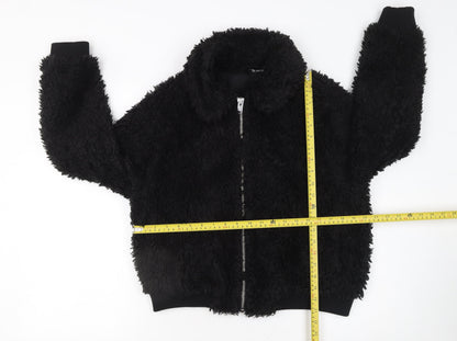 Womens UK Size M H&M Black Bomber Jacket