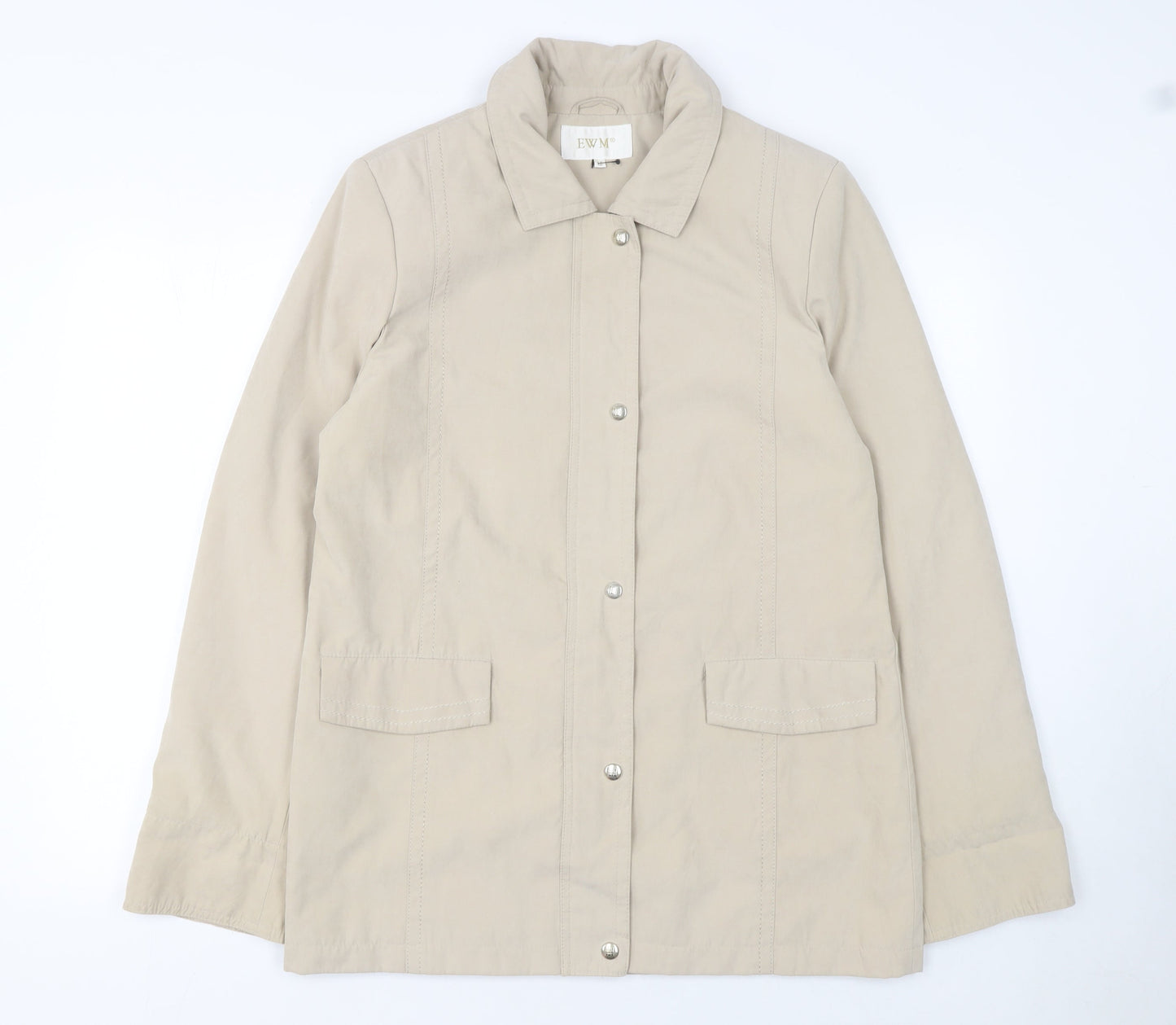 Womens UK Size 12 EWM Beige Basic Jacket