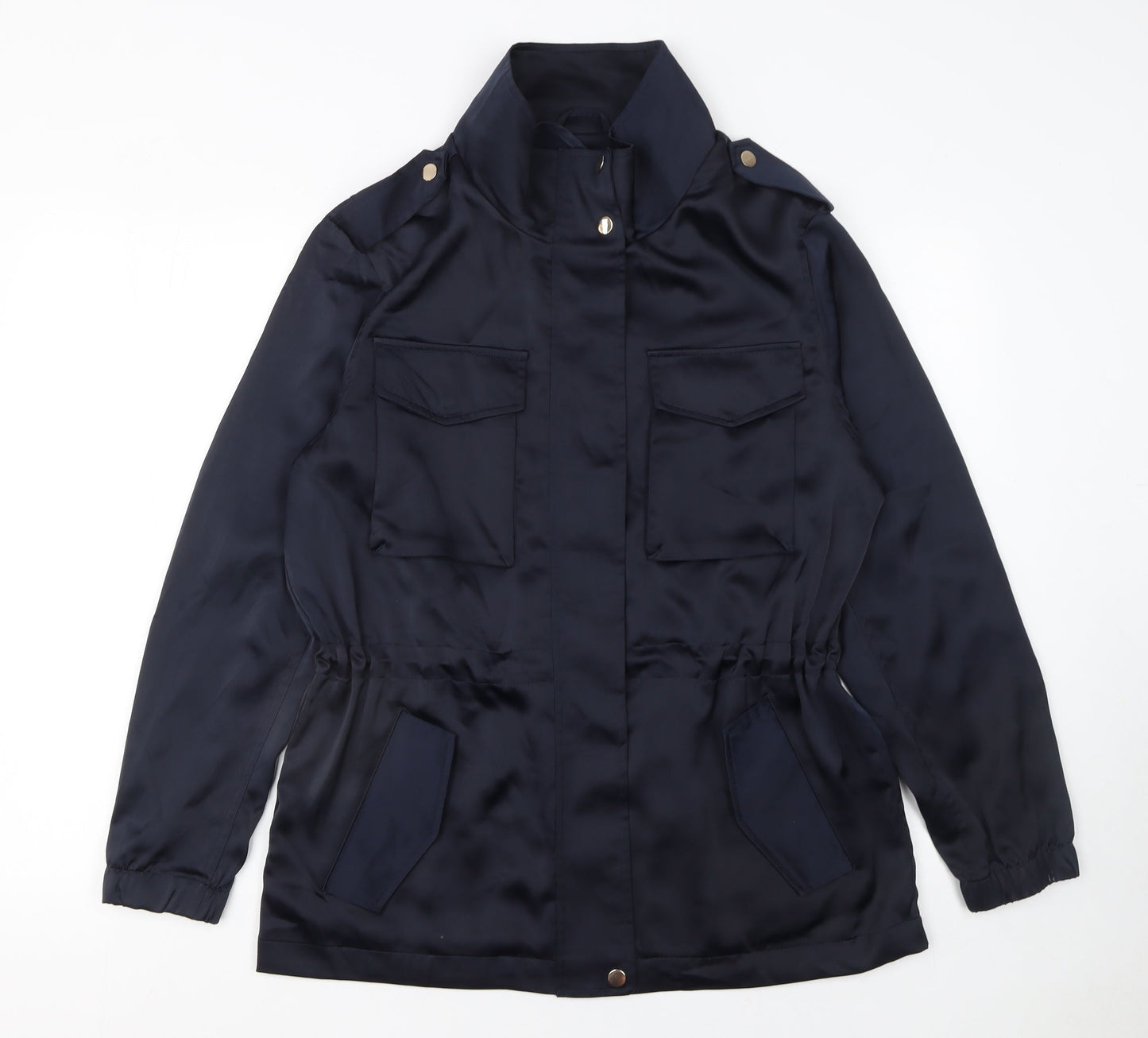 Womens UK Size 10 NEXT Blue Military Jacket