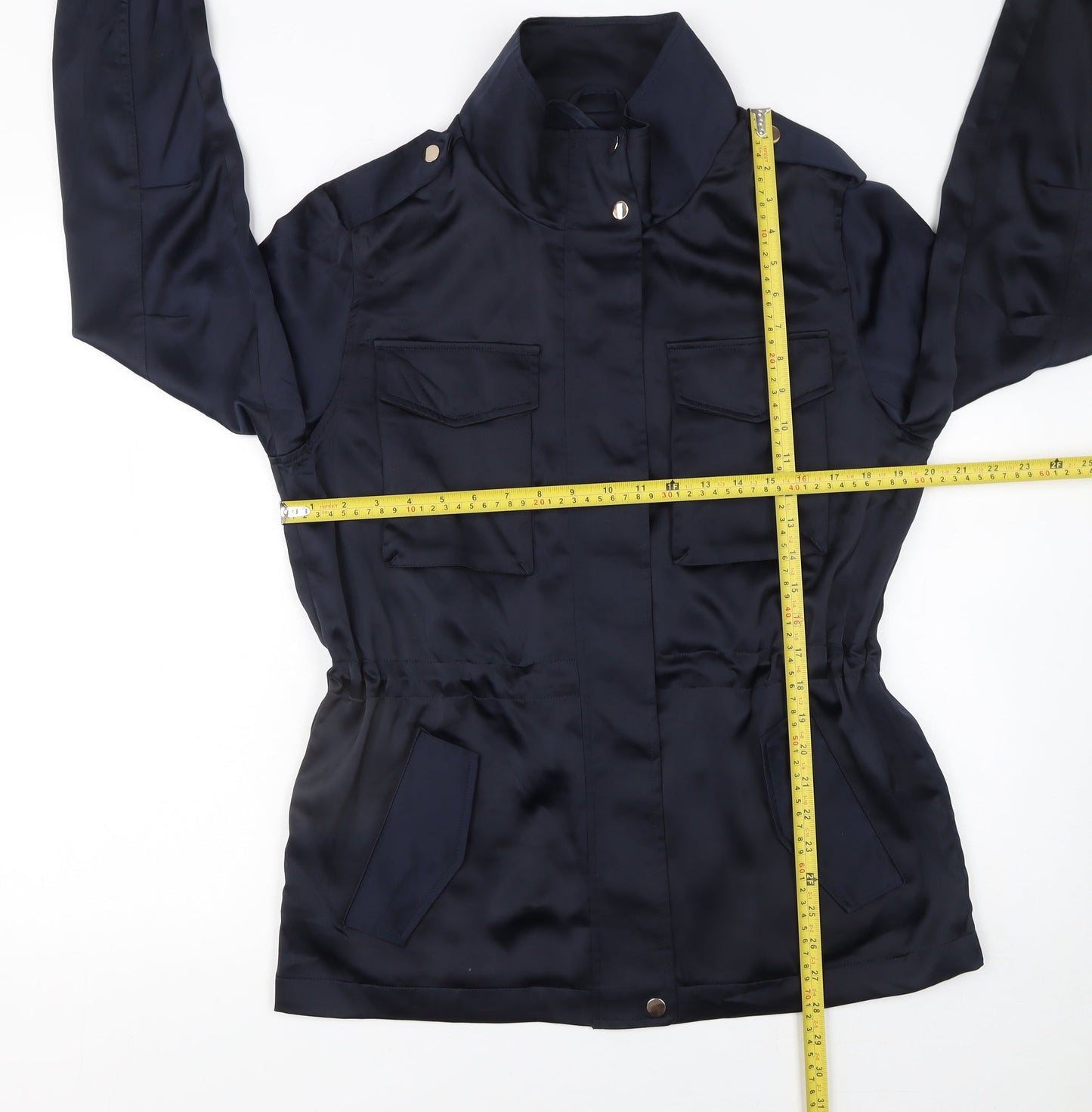 Womens UK Size 10 NEXT Blue Military Jacket