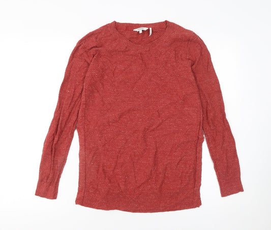 Womens UK Size 8 FatFace Red Pullover Jumper