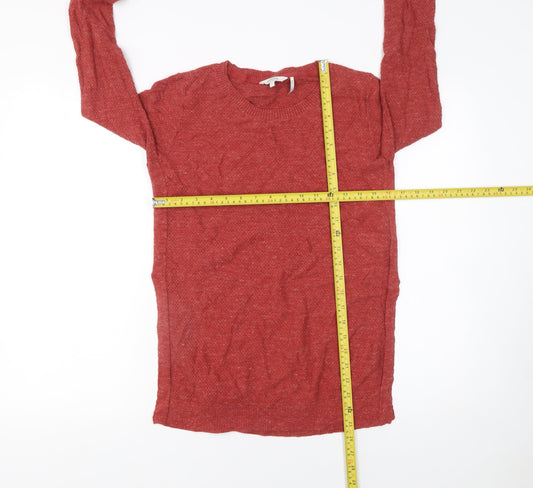 Womens UK Size 8 FatFace Red Pullover Jumper