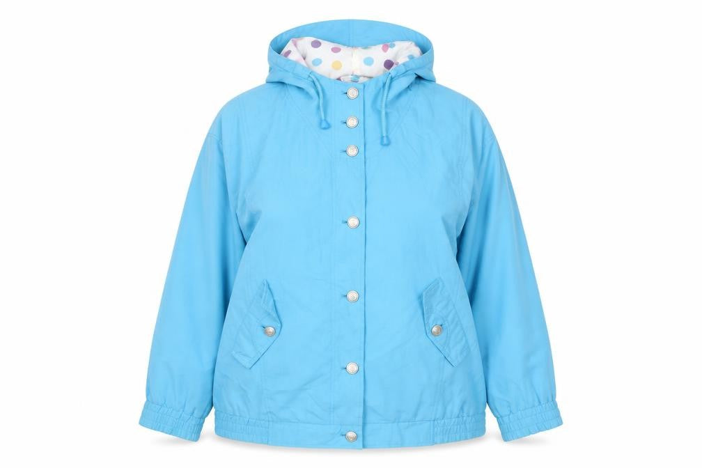 Womens UK Size 12 Telemac Blue Anorak Coat